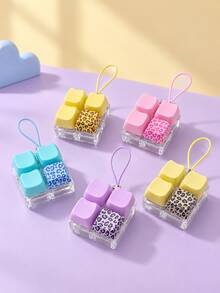 POKOJA LAND 1Pc Relaxation Fingertip Toy, Designed In A Keyboard Shape, Can Effectively Relieve Stress. It Comes In Bright Colors. The Appearance, Color And Design Are All Very Attractive, Making It An Ideal Choice As A Party Gift. - Multicolor - View 2