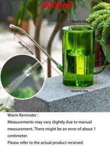 One Graduated Watering Can, Indoor Plant Watering Can, Garden Watering Can, Plastic Watering Can, Long-Spouted Watering Can With Graduated Scale For Easy Water Level Monitoring, Essential Gardening Tool. Suitable For Indoor Plants, Flowers, And - Multicolor - View 19