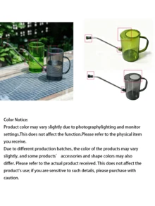One Graduated Watering Can, Indoor Plant Watering Can, Garden Watering Can, Plastic Watering Can, Long-Spouted Watering Can With Graduated Scale For Easy Water Level Monitoring, Essential Gardening Tool. Suitable For Indoor Plants, Flowers, And - Multicolor - View 4