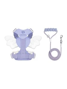 Lightweight Angel Wings Pet Harness & Leash Set, No-Pull Walking Strap For Small & Medium Dogs - Multicolor - View 13