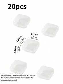 Transparent Plastic Portable False Eyelash Storage Box, Multipurpose Jewelry Earrings Studs Necklace Organizer, Dustproof Cover Jewelry Display Case, Jewellery Box, Pouch, Makeup Brush Holder, Brush Holder - Clear - View 12