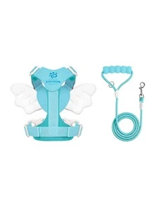 Lightweight Angel Wings Pet Harness & Leash Set, No-Pull Walking Strap For Small & Medium Dogs - Multicolor - View 12