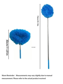 Extendable Microfiber Ceiling Fan Duster, Washable, Suitable For High Ceilings, Furniture And Car Cleaning, Multi-Functional Dusting Cleaning Tool, Easy To Clean Home Supplies - multicolor - View 3