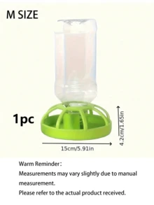 1pc Automatic Drinking Water Dispenser Feeder For Pet Turtles, Lizards, And Other Reptiles In Terrarium, Vivarium, Or Tortoise Table With Landscape Fence And Water Bowl - Multicolor - View 6
