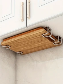 5PCS Sturdy Stainless Steel Adhesive Sponge Holder With Heavy Duty Hook Multi Functional Kitchen Bathroom Organizer Rack Waterproof Rust Resistant Durable Sink Caddy Scrubber Dishcloth Storage Home Kitchen Bathroom Daily Use Space Saving - Silver - View 3