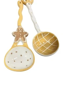 1PC/2PCS Mix And Match Cute Dessert Design Soup Spoon, Ceramic Baking Spoon, Cute Berry Spoon, Muffin/Pineapple/Croissant Design Dessert Spoon, Cute Kitchen And Dining Spoon - View 3
