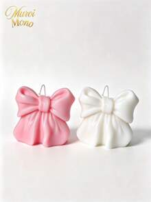Muroi Mono 1pc/2pcs 3D Bowknot Shaped Scented Candle, Ins Style Handmade Aromatherapy Candle For Home Decor, Birthday & Holiday Gift - bow - View 9
