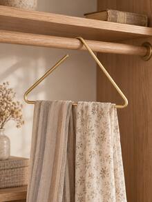 Cirelle 1PC Solid Aluminum Alloy Triangle Clothes Hanger, Luxury Non-Slip Non-Marking Hanger, Wet & Dry Use Durable Garment Storage Rack, Space Saving Closet Organizer For Bedroom Balcony, Housewarming Gift - Multicolor - View 3