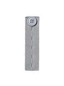 1pc Waistband Extender Buckle, Elastic Adjustable Pants Extension,Pants Button Extension Belt, Maternity Pants Stretch Button, Adjustable Button Extension Buckle, Suitable For Men And Women - Black - View 9