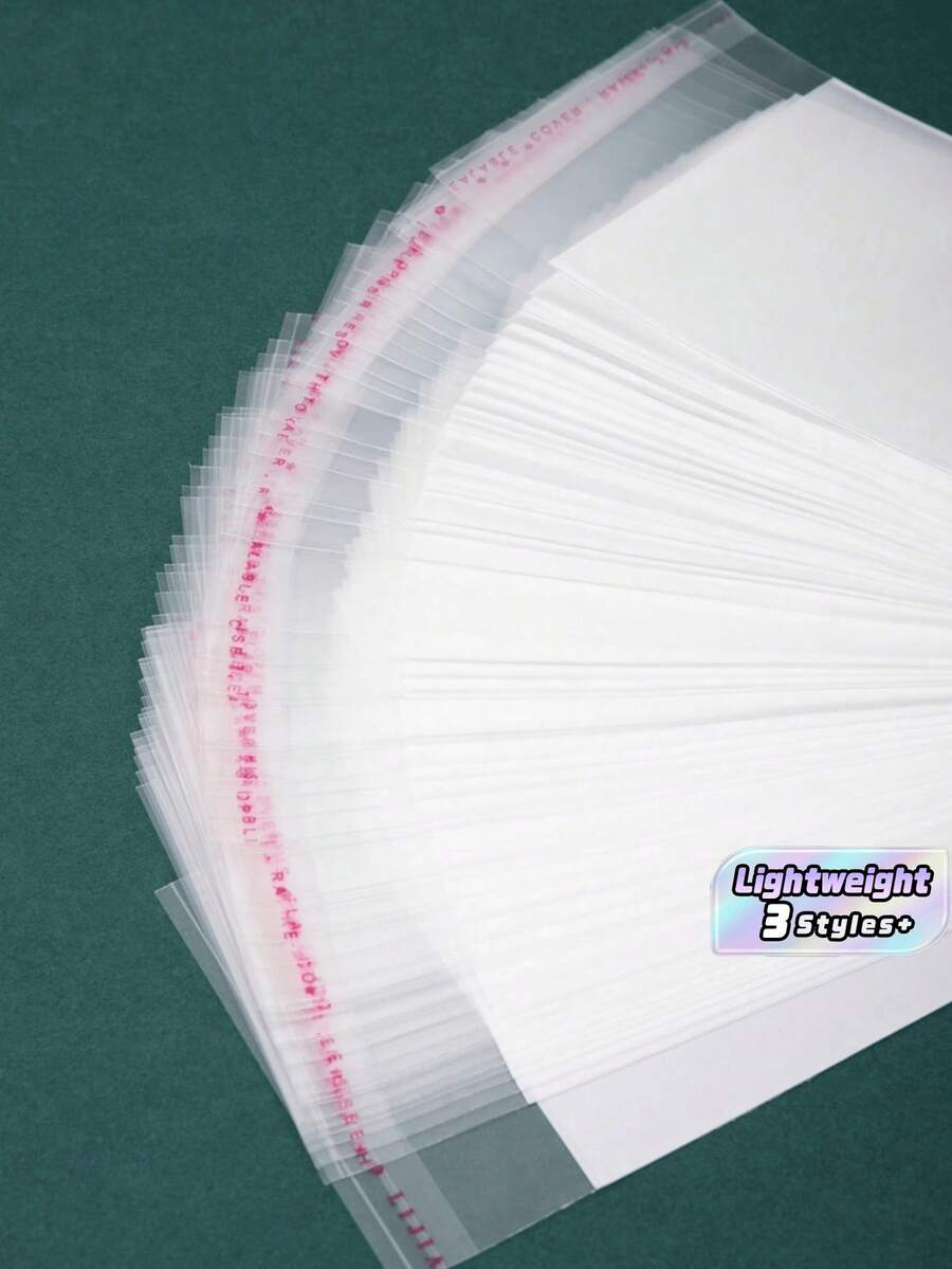 Multi Size Jewelry OPP Packaging Tape Anti Oxidation Display Protection Storage Organizer For Rings Earrings Necklaces Bracelets Retail Showcase Home Shop Exhibition Accessory Gift Transparent Reusable - Clear - View 1