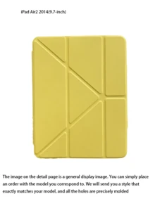 1 buah Casing Pelindung Tablet Lipat Berbentuk Y Akrilik, Kuning Lemon, Penutup Magnetik, Penyangga Multi-Sudut, Slot Pena, Cangkang Belakang Akrilik Transparan Tinggi Anti-Tekuk Anti-Gores, Mode Tidur/Bangun, Casing Pelindung Tablet Kasual/Minimalis/Kuning - Kuning - View 11