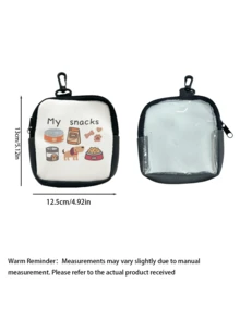 1pc Zippered Polyester Pet Training Treat Pouch - Portable Pet Snack Bag, Suitable For Outdoor Activities And Walking Pets, Ideal Choice For Pet Owners And Trainers To Carry Treats While - Multicolor - View 4