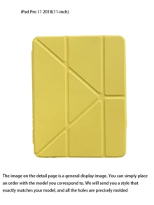 1 buah Casing Pelindung Tablet Lipat Berbentuk Y Akrilik, Kuning Lemon, Penutup Magnetik, Penyangga Multi-Sudut, Slot Pena, Cangkang Belakang Akrilik Transparan Tinggi Anti-Tekuk Anti-Gores, Mode Tidur/Bangun, Casing Pelindung Tablet Kasual/Minimalis/Kuning - Kuning - View 10