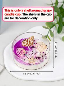 Joivida 1/2Pcs Beach Scented Soy Wax Candles, Conch Jar Candle With Seashell Starfish Decor, Coastal Aromatherapy Home Fragrance For Bedroom Bathroom, 6 Scents, Perfect Gift(Random Shell Size & Color; Slight Bead/Glitter Shedding Is Normal) - multicolor - View 12
