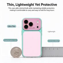 Teckwe Luxury New Phone Case: Summer Contrast-Colored Crystal Large-View Window Shockproof Dopamine Color-Block Phone Case Compatible Compatible With Iphone 18/17/16/15/14/13 Plus Pro Pro Max, Bumper Shockproof Hard Back Cover, Anti-Scratch & Anti-Fingerprint, Reinforced Drop Defense, Camera Lens Guard, Precise Cutouts, Slim Lightweight Rugged Bumper Protective Case - Multicolor - View 2