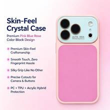 Teckwe Luxury New Phone Case: Summer Contrast-Colored Crystal Large-View Window Shockproof Dopamine Color-Block Phone Case Compatible Compatible With Iphone 18/17/16/15/14/13 Plus Pro Pro Max, Bumper Shockproof Hard Back Cover, Anti-Scratch & Anti-Fingerprint, Reinforced Drop Defense, Camera Lens Guard, Precise Cutouts, Slim Lightweight Rugged Bumper Protective Case - Multicolor - View 8