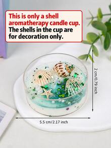 Joivida 1/2Pcs Beach Scented Soy Wax Candles, Conch Jar Candle With Seashell Starfish Decor, Coastal Aromatherapy Home Fragrance For Bedroom Bathroom, 6 Scents, Perfect Gift(Random Shell Size & Color; Slight Bead/Glitter Shedding Is Normal) - multicolor - View 15