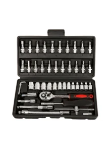 Multi-Function Hex Socket Ratchet Wrench Set, Quick Release Socket Combination For Home Repair, Car Maintenance And Automotive Service - multicolor - View 6