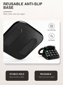 1pc Retro Telephone-Shaped Temporary Parking Number Plate, Magnetic Privacy Handset, Customizable Phone Number Display, Residue-Free Dashboard Contact Sign For Cars - A - View 10