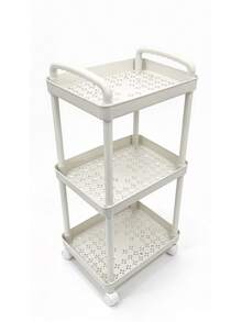 Multi-Function Rolling Storage Cart - Available In 3Tier Storage Configurations, 360-Degree Swivel Casters, Durable Space-Saving Organizer Rack. Suitable For Office, Living Room, Kitchen Spice Rack, Bedroom Vanity. Multipurpose Wheeled Storage Cart, - multicolor - View 2