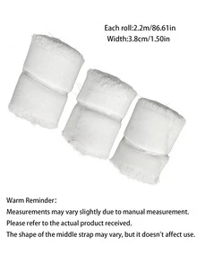 White Satin Ribbon, Christmas Chiffon Ribbon, Christmas Gift Ribbon Set, Suitable For Wedding Decoration, Wedding Invitations, Bouquet Wrapping, Fresh Flower Bouquets, Bridal Bouquets, DIY Crafts - White - View 8