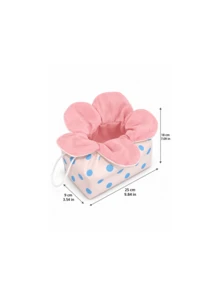 Joivida 1Pc Flower Shaped Tissue Box, Modern Minimalist & Cute Style, Polka Dot Pattern, Practical Decorative Tissue Box For Home Use, Suitable For Living Room, Bedroom, Dining Room, Bathroom - Multicolor - View 7