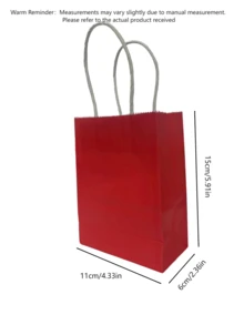 Kraft Paper Bags - Stylish Packaging Solution, Gift Wrapping, Reusable Shopping Bags, Party Decor, Craft Project Bag - Ideal For Small Businesses, , Wedding Decor, Valentine'S Day - Multicolor - View 2