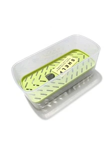 Lightweight Sink Caddy, Kitchen Sink Caddy With Large Capacity & Open Frame, Practical Countertop Organizer For Sponges, Brushes, Soap Bars And Various Daily Cleaning Accessories - Multicolor - View 7