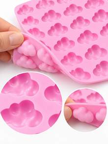 1 PC Cloud Shape Multi Grid DIY Silicone Mold Modern Flexible Non Stick Craft Mold For Soap Candle Clay Resin Epoxy Jewelry Plaster Polymer Clay Crafting Tool Home Decor Gift For Holiday Party Birthday Anniversary - Multicolor - View 13