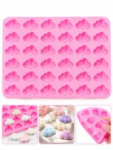 1 PC Cloud Shape Multi Grid DIY Silicone Mold Modern Flexible Non Stick Craft Mold For Soap Candle Clay Resin Epoxy Jewelry Plaster Polymer Clay Crafting Tool Home Decor Gift For Holiday Party Birthday Anniversary - Multicolor - View 1