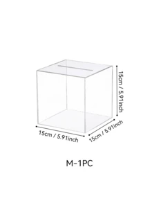 1PC, Acrylic Coin Piggy Bank - Transparent, Secure Locking Mechanism, Countertop Storage Box, Lightweight, No Need For Power, Perfect For Valentine's Day, Thanksgiving, And Homecoming - Multicolor - View 8