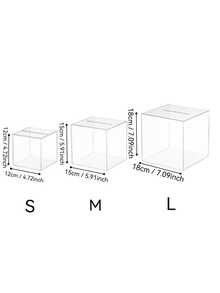 1PC, Acrylic Coin Piggy Bank - Transparent, Secure Locking Mechanism, Countertop Storage Box, Lightweight, No Need For Power, Perfect For Valentine's Day, Thanksgiving, And Homecoming - Multicolor - View 6