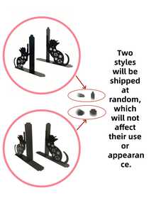 2PCS New Creative Cute Cat Shaped Metal Bookend Sturdy Durable Desktop Organizer Home Office Decor Art Craft Gift For Cat Lover Student Christmas Birthday Housewarming - View 9