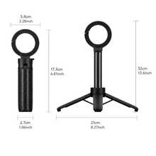 Teckwe Stretching Magnetic Selfie Stick, Mountain Buckle Design, Double-Sided Magnetic Suction, Compatible With Apple And Android Phones, Tripod, Essential For Travel - Black - View 3