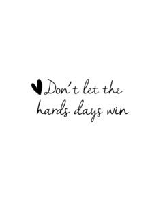 1 Inspirational Mirror Decal "Don't Let Hard Days Win" | Heart Vinyl Sticker – Do It Because It Makes You Happy. Perfect For Bathroom, Vanity Mirror, Door, Window & Wall - A - View 12