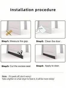 1PC Self‑Adhesive Draft Stopper Weatherstrip, Anti‑Wind And Dust Proof, Soundproof Door Bottom Seal Strip - View 8
