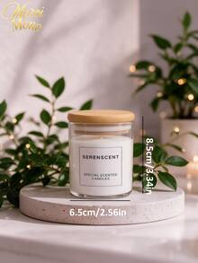 Muroi Mono 1pc Piece Glass Jar Aromatherapy Candle, Bath And Spa Relaxation Aromatherapy Candle, Home Decoration Candle, Female Stress Relief Candle Gift - Glass scented candle - View 3
