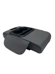 Car Armrest Height Pillow, 3d Embossed Design, With Integrated Center Armrest And Multi-Function Storage Compartment, Relieves Driving Fatigue, Side Pocket For Storing Items - Multicolor - View 6