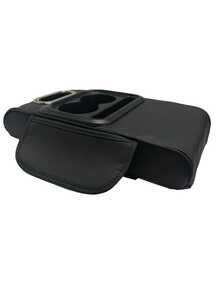 Car Armrest Height Pillow, 3d Embossed Design, With Integrated Center Armrest And Multi-Function Storage Compartment, Relieves Driving Fatigue, Side Pocket For Storing Items - Multicolor - View 11