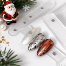 10PCS, Right Angle Transparent Acrylic Magnetic Strip, Magnetic Display Strip, Nail Art Display Board, Pattern Making Strip - transparent color - View 8