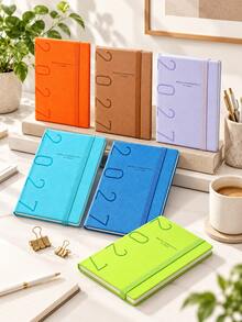 2027 Weekly Monthly Planner Notebook, Pocket Size 77*107mm, Compact Daily Journal, Portable Schedule Organizer With Elastic Band, Hardcover Memo Notebook For Work, Study, Travel And Personal Planning - 365 days plan book - View 7