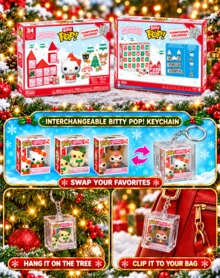 Funko Pop Advent Calendar 2026: Hallo Kitty Bitty Pop, 1 Set 24-Piece Mini Character Figures, Buildable Castle, Sanrios Tiny Mystery Boxes & Winter Display Accessories, Funko Advent Calendar, Halloween Christmas 2026 Gift 24 Days Of Surprises Box Set - Multicolor - View 5