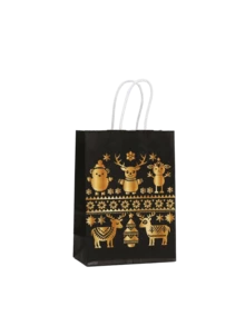 25pcs - Randomly Combine Christmas Themed Gift Packaging Bags, Party Gift Packaging Bags, Holiday Gift Bags, Tote Bags, Designed With Christmas Trees, Snowmen, Reindeer, Suitable For Christmas Gift Packaging (Styles Randomly Distributed) - Multicolor - View 5