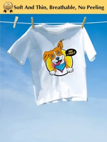 1PC A4 T Shirt Heat Transfer Paper Printable Iron On Transfer Vinyl For Inkjet Printer Light White Fabric DIY Craft - White - View 3