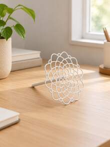 Spiral Stem Holder, Invisible Multi-Purpose Flower Arrangement Tool, Floral Bouquet Making Accessory For European & Chinese Style Flower DIY - milky white - View 6