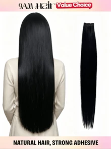 Invisible Tape In Hair Extensions Human Hair Seamless Injected Hand-Tied Pro Virgin Human Hair Tape Ins Balayage 10PCS For Use During Christmas And Halloween - S1 - View 2