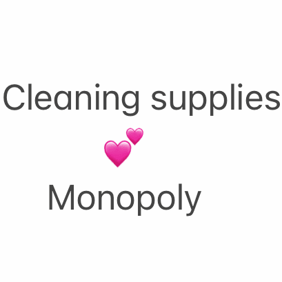 Cleaning Supplies.