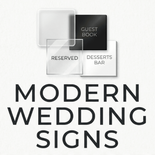 Modern Wedding Signs