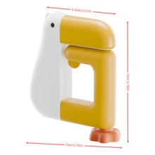 1pc Desktop Fixed Hook Office Desk Side Hook Cliff Schoolbag Hook Cute Plastic Desktop Hook