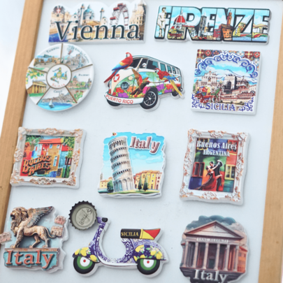 1 pezzo, regalo di compleanno, souvenir di vacanza, calamita per frigorifero Italia, calamita per frigorifero Torre di Pisa in Sicilia, calamita per frigorifero Buenos Aires, Argentina, calamita per frigorifero Cremlino, calamita da viaggio per frigorifero, calamita per frigorifero Porto Rico, calamita per frigorifero Firenze, calamita per frigorifero Vienna, Austria, decorazione per la casa, calamita per foto frigorifero
